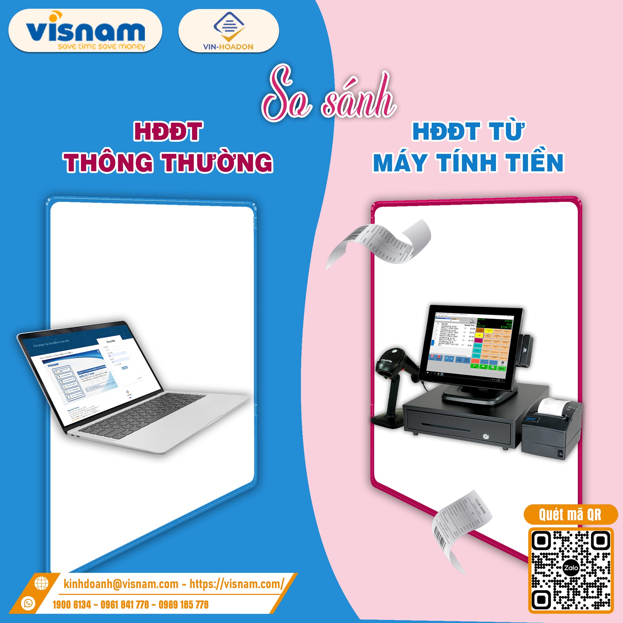 VIN-HOADON – Giải pháp HĐĐT từ máy tính tiền cho hộ kinh doanh theo NĐ 70/2025